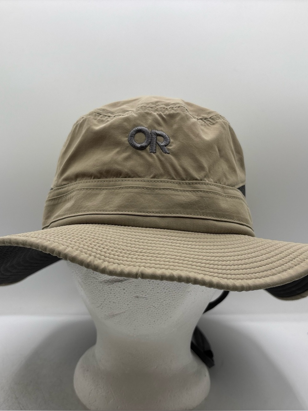 Outdoor Research Insect Shield Bucket Hat Khaki Tan Bonnie Sun Hat Men’s Large